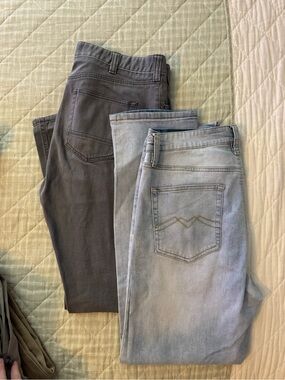 Men’s bundle(2) Light Wash and Charcoal Jeans - Classic Everyday Denim